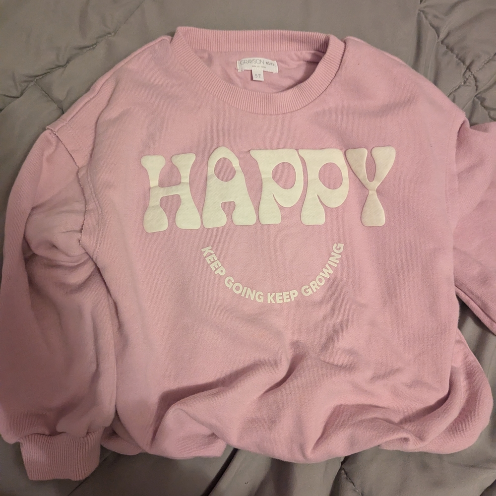 Grayson Mini 'Happy' Kids Sweatshirt